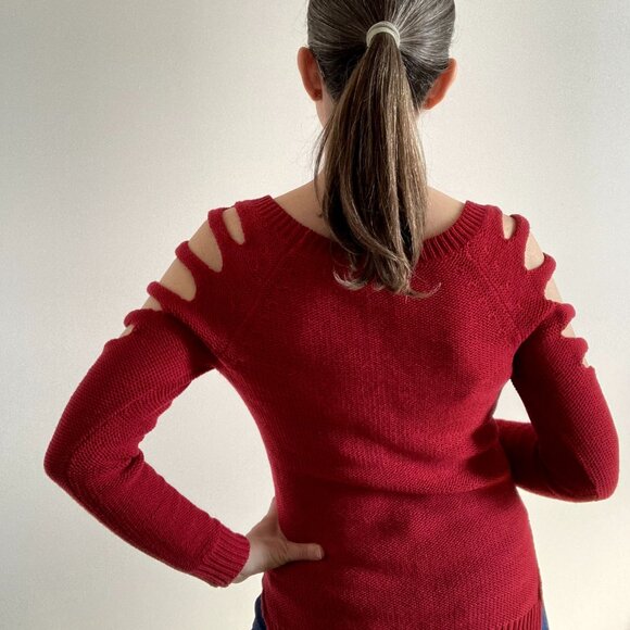 Women's Peephole Sweater - Picture 6 of 7
